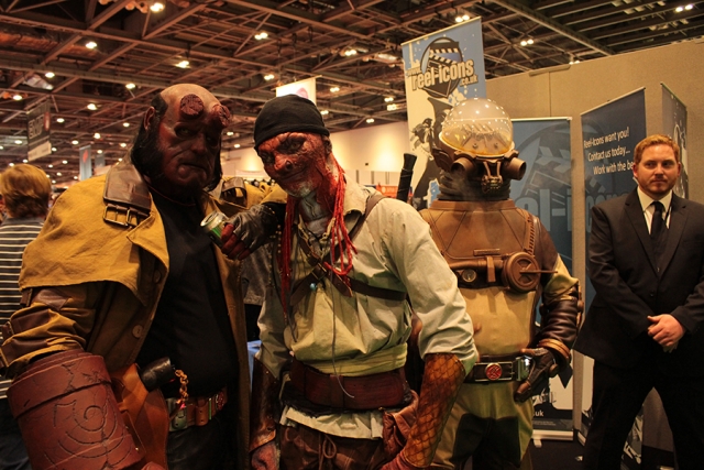 Breed, Hellboy and the Professor Breed meets Hellboy